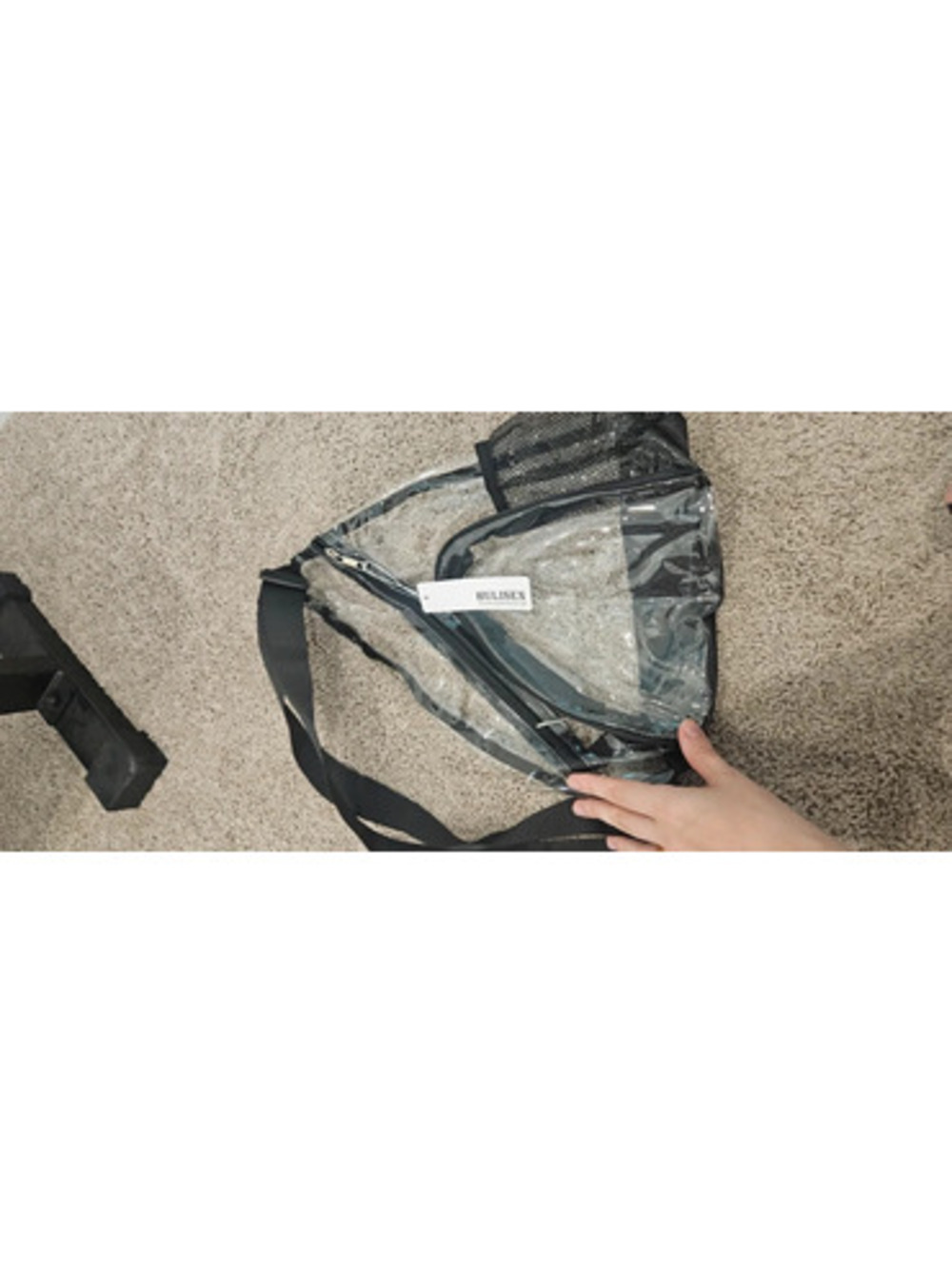 Clear Sling Bag, Stadium Approved, Transparent Shoulder Crossbody Backpack